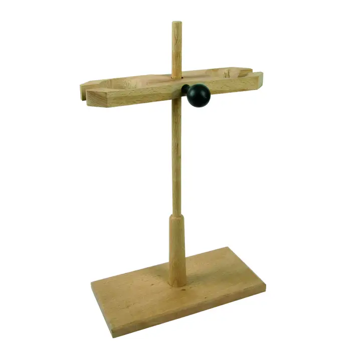 Support bois pour deux ampoules à décanter ou entonnoirs