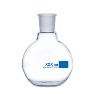 Ballon mono-col rodé en verre borosilicate