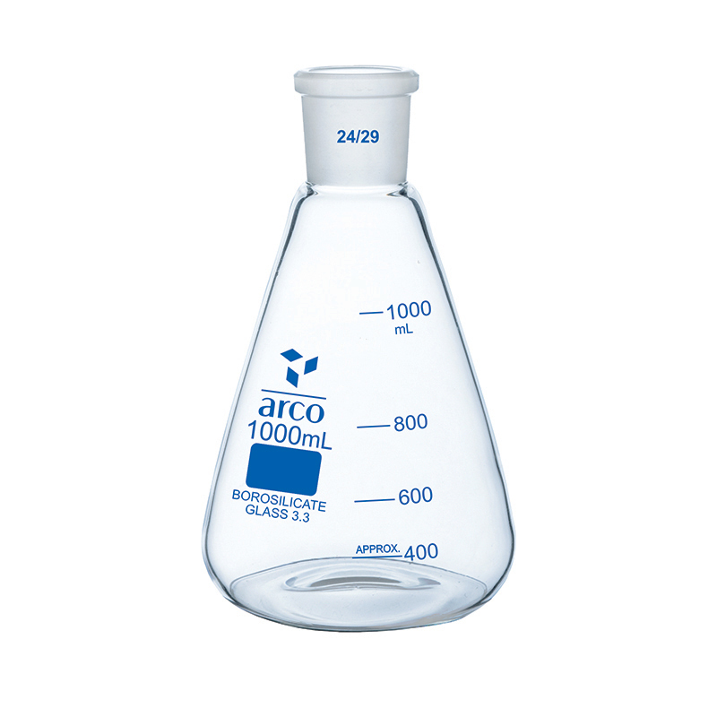 2064170_26-1.jpg Flask, Erlenmeyer, (Conical) Narrow Neck with Socket, 1000mL